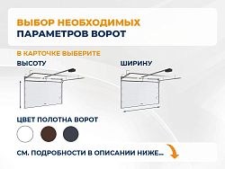 Секционные ворота 2500х2050 мм антрацитовые DoorHan rsd02