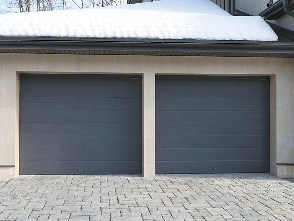 Секционные ворота 2500х2300 мм антрацитовые DoorHan rsd02, kolomna.doorhan.ru